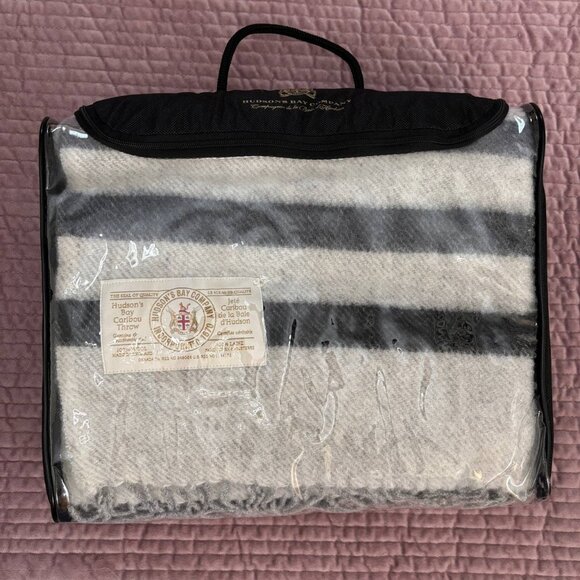 Hudson's Bay Company 100% Wool Caribou Throw, Made in England - Picture 1 of 11